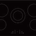 30 Inch Electric Cooktop 5 Burners,3000 Watt Dual-Ring Burner for Quick Boil,Shatterproof Glass, Keep Warm Setting, 9 Heating Level,9000W, Drop-in Electric Stove Top,Gloss Black