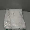 BTTN White Curtains 84 Inch Length 2 Panels Set, Long Boho Farmhouse Linen Striped Embroidery Drapes with Tassels for Bedroom Living Room, Light Filtering French Rod Pocket Window Treatments, 52x84