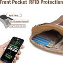 Haytijoe Small Wristlet Wallets for Women Valentines Day Gifts RFID Blocking Travel Wallet Quilted Nylon Phone Purse