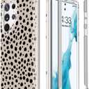 Esdot for Samsung Galaxy S22 Ultra Case,Military Grade Passing 21ft Drop Test,Rugged Cover with Fashion Designs for Women Girls,Protective Phone Case for Galaxy S22 Ultra 6.8" Elegant Nice Cheetah