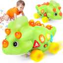 BainGesk Dinosaur Crawling Toys for 1 Year Old Boy, Musical Baby Toys for 6-12 Months, Early Development Learning Toys for 12-18 Months Boys Girls, Birthday Gifts for 1-2 Year Old Toddlers