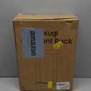 Sakugi Metal Clothes Rack - Double Rod Clothing Rack with Fixed Design and Rolling Wheels, Coat Rack with Built-In Shelf for Closet Organizers and Storage (38.5" x 16.9" x 59.0", Black)