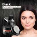 2 x IMPERIO Root Touch Up Hair Powder for Concealing Hair Loss instantly, Hairline Powder for Women & Men, Water resistant Root Cover Up for Thinning Hair in Premium Hairdressing Quality (Black)