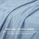 Elegear Revolutionary Cooling Blanket Queen, Absorbs Heat to Keep Body Cool for Night Sweats, Double Sided Arc-Chill3.0 Cooling Fiber Q-Max>0.5, Lightweight Summer Cold Blankets for Sleeping 79 x 86