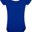Capezio girls Short Sleeve Leotard - Girls (Large (12-14), Royal)