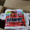 Brawny Tear-A-Square 3-Ply Paper Towels, 12 XL Family Rolls = 30 Regular Rolls, Strong, Absorbent, and Durable with 3 Sheet Sizes (Quarter, Half, Full)
