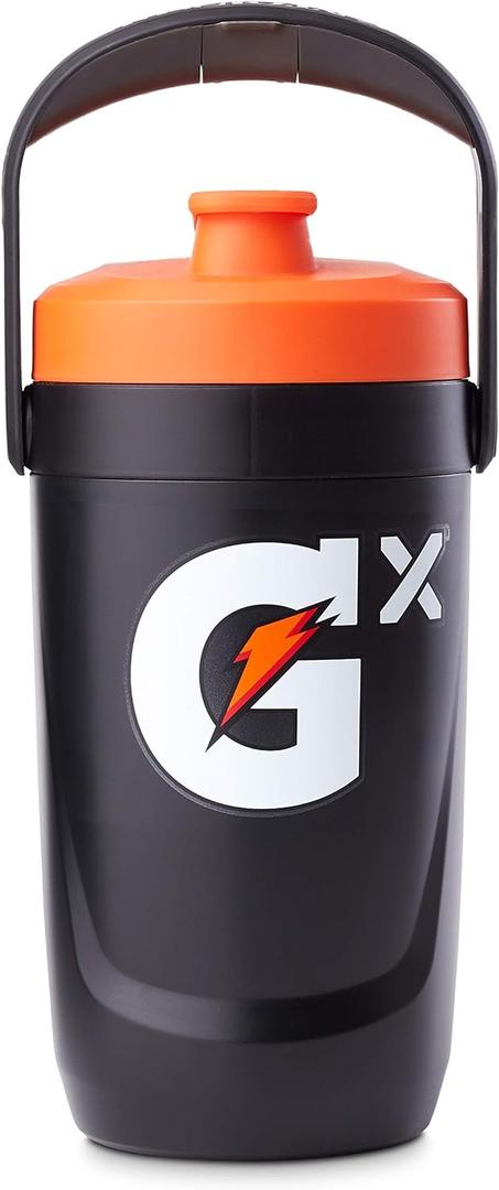 Gatorade Gx Performance Jug, 64oz, Leakproof, Non Slip Grip, Great for Athletes, Black