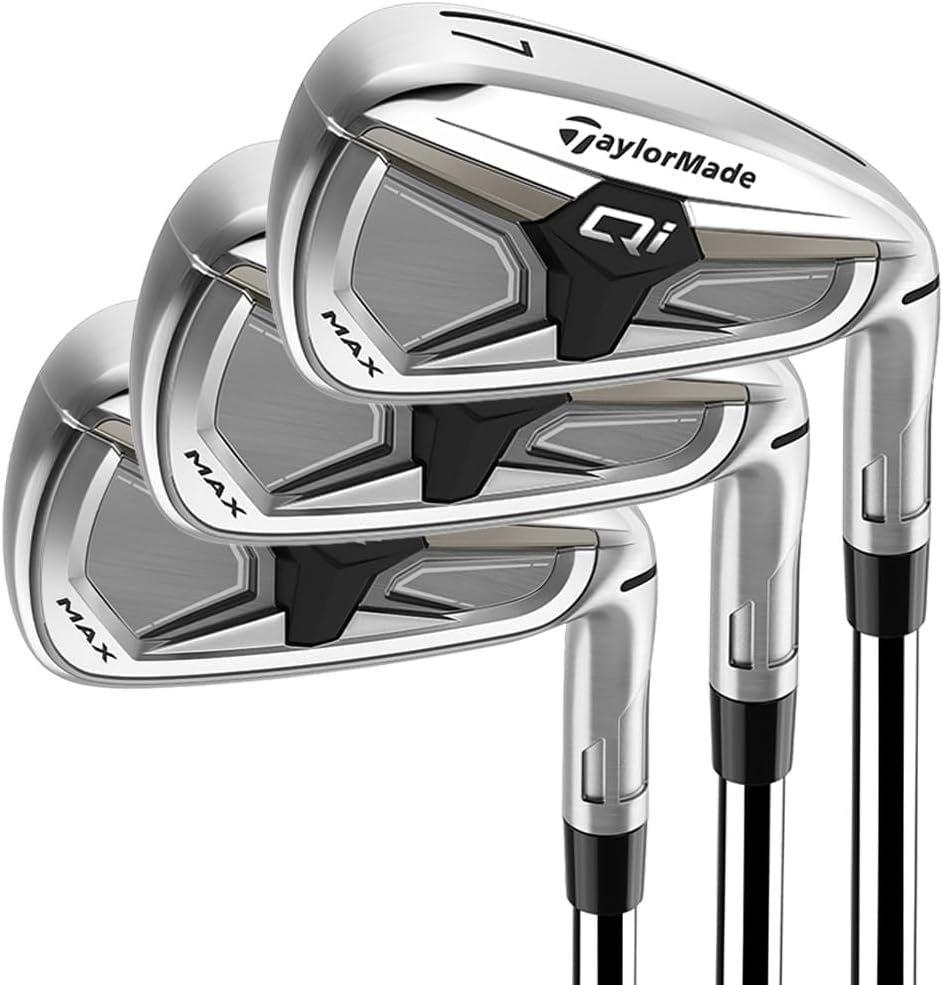 TaylorMade Golf Qi Max Irons Steel, Left, KBS Max 85 MT Steel, Regular, 5-PW, AW