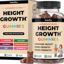 2 x Height Growth Gummies | Vitamin Gummies with Calcium, Magnesium Glycinate, Zinc, Ashwagandha, Vitamin K2 D3 | Height Increase Supplement, Multivitamin for Kids, Teens Boy & Girl, Adults | 60 Gummies (6 Count (Pack of 10))