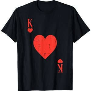 Valentines Day King Hearts Matching Boys Kids Toddler Men T-Shirt M
