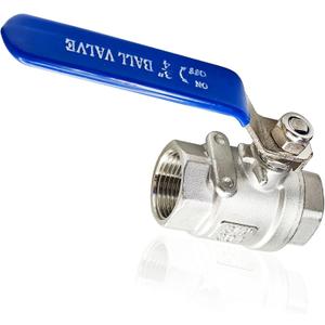 3/4 Inch Female NPT Ball Valve, 304 Stainless Steel Heavy Duty Full Port 3/4" Shut Off Valve for Water Oil Gas with Long Handle,1000 WOG (1pcs, 3/4" FNPT X FNPT)