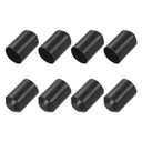 MECCANIXITY 8Pcs Heat Shrink End Cap 40mm ID x 60mm L 1.5:1 Ratio Heat Shrink Tubing Caps Lined Sealed Waterproof Adhesive for Electrical Wire Cable, Black