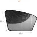 Car Window Shades,Side Window Sun Shade,Car Accessories Magnetic Double Layer Cars Windows Screen Mesh with Semi-Shading,Automotive Windows Sunshades,Fits Most Cars (Front Window), 2 Pieces