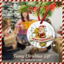 2 x KILYHOME Seahorse Christmas Ornament 2025 - Cute Beach Themed Animal Home Decoration, Funny Santa Ornament - Sea Horse Decor for Xmas Tree Hanging, Ideas for Seahorses Lovers