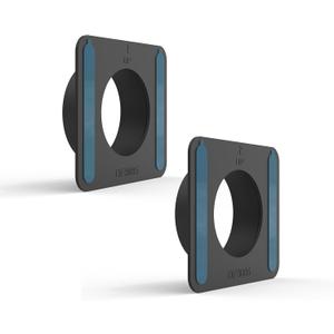 Adhesive Window Mount Bracket for Google Nest Cam Indoor(Wired)-2nd Gen /3rd Gen Camera,No Screws Self-Adhesive Easy Installation Glass Window Mounting (2-PackBlack)