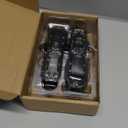 2 Pack Cordless Hair Clippers for Men Small Portable Hair Clipper with LED Display Sharp Stainless Steel Blades for Self-Haircut Use and Home Use