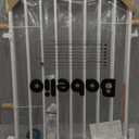 Babelio Baby Gate for Stairs, Kitchen & Doorways, 26-43" W 28" H No Bottom Bar| Easy Installation| One-Handed Operation| Auto-Close| Hardware Mount (Drill Needed) Safety Dog/Pet Gate Indoor (White)