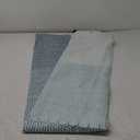 No Hook Shower Curtain, Water-Repellent Fabric Easy Hang Shower Curtain for Bathroom, Machine-Washable (78x78 inch), Abstract Cloud Ombre Light Blue Teal Colors