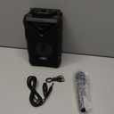 Portable Bluetooth Speaker with RGB Multicolor Rhythm Light, Portable Bluetooth Speaker with Microphone, Support USB/TF/FM/AUX/TWS, Suitable for Home Party