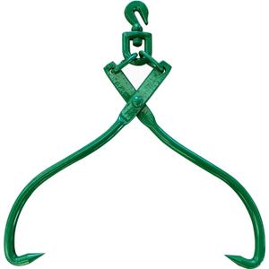 Timber Claw Hook, 18in - Log Lifting Tongs Heavy Duty Grapple Timber Claw, Lumber Skidding Tongs Logging Grabber 18" Jaw Opening