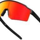 FMY TR90 Unisex Bike & Softball Sunglasses, Polarized UV400 Sports Glasses for Running/Cycling/Baseball
