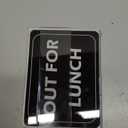 OUT FOR LUNCH Sign, Out to Lunch Sign for Desk, At Lunch, On Lunch, Lunch Break Small Sign for Office Desk Office Use, Will Be Right Back, Office Desk Accessories for Women & Men-8 X 6 inches