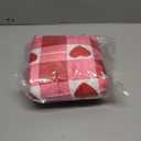 Valentines Day Throw Blanket 50x60 Inch,Red Pink Love Heart Pattern Plaid Luxury Flannel Blanket Holiday for Mom, Wife, Home Couch, Sofa or Bed