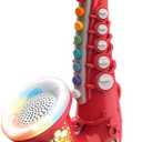 Smaroll Kids Saxophone Toy with Light and Sound,Multifunctional Early Educational Toys Musical Instrument Toy for Toddler Girls Boys Beginners Music Simulation Mini Saxophone, for Kids