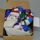 Outus Lighted Christmas Goose Costume Porch Gift Box Goose Outfit with Cute Bow Hat Snowman Santa Claus Elk LED Clothes for 23'' Cement Duck Christmas Lawn Outdoor Garden Yard Patio Decor