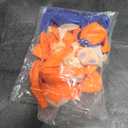 Orange and Blue Balloons, 60pcs 12 Inch Royal Blue Light Blue Pastel Orange Latex Party Balloons with Orange and Blue Confetti Balloons for Boy Birthday Party Baby Shower Graduation Decorations