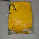 Zando Long Packable Rain Jacket Women Waterproof - Raincoat for Women Rain Coat with Hood Lightweight Outdoor Windbreaker (Yellow)