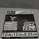 20-Pack Peel and Stick Floor Tiles Vinyl Floor 12 x 12 inch Self Adhesive Waterproof Flooring Planks DIY for Bathroom, Kitchen, Living Room, RV, Cover 20 Sq. Ft, White Vein Marble