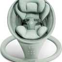 Munchkin Electric Baby Swing with Vibration - Portable Swing for Newborn and Infant, Bluetooth-Enabled Smart Seat with Music, Motion, and Sounds, Sage