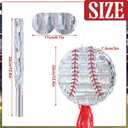 Gueevin Baseball Pinata Bundle with a Blindfold and Bat Birthday Party Piñata Decor Pull String Baseball Piñata for Family Games Party Supplies