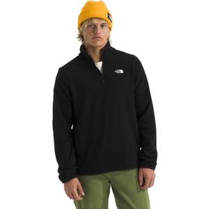 THE NORTH FACE Men's Glacier Fleece Quarter Zip Jacket | Pullover With Zip Pockets & Stretch on Collar, Cuffs & Hem XXL, TNF Black 