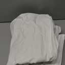 Alishomtll PU Chair Covers Set of 4/ 6 Leather Stretch Universal Chair Slipcovers Waterproof Elastic Dining Room Chair Covers Washable Chairs Protection for Kitchen Restaurant Hotel (White, 6 pcs)