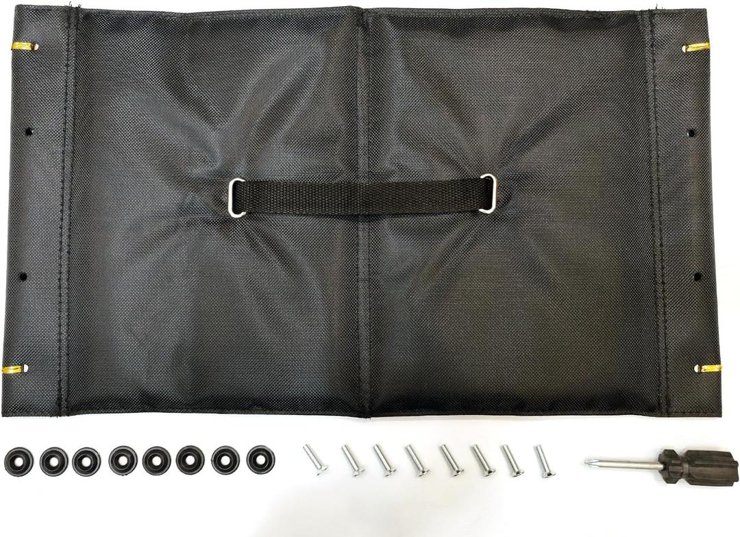 10266 Nitro rollator seat Replacement,10.5"*18",w/Hardware and Tools,(12.Seat/Hdwr 1026608,13.Folding Strap Assy 1026609.),for Standard Model and Tall Model,1Ea,Black