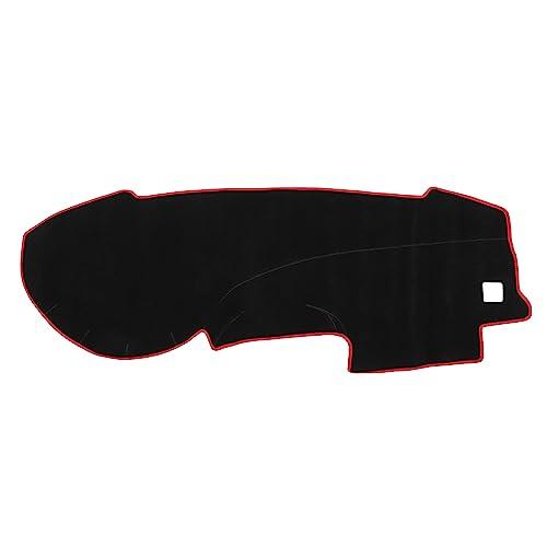 VekAuto Car Dashboard Cover Compatible for Nissan Sentra 2008-2011, Protective Polyester Red Center Console Interior Trim Dash Cover Mat Pad