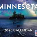 Minnesota Calendar 2026 Wall 12 Month Monthly MN Scenic Souvenirs Minnesotan Themed Gifts | American Made In The USA
