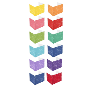 10 Pieces School Privacy Boards Bulk for Student Colored Desk Trifold Divider Panels Privacy Cardboard Partition Folders for School Student Teacher Desks, 18.9 x 11.8 x 11.8 Inches
