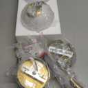 FDPBY Modern Hanging Light Fixture Pendant Lighting for Kitchen Island Mid Century Gold Pendant Lights with Globe Milky White Glass Pendant Light for Bedroom Bathroom Entryway (2 Pack)