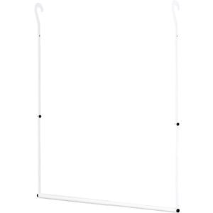 Closet Rod Extenders - White Adjustable Closet Hanging Bar, Width & Height Expandable Clothes Rod, Space-Saving Closet Organizer for Hanging Clothes, Easy Installation, 1 Pack (15.8-28")