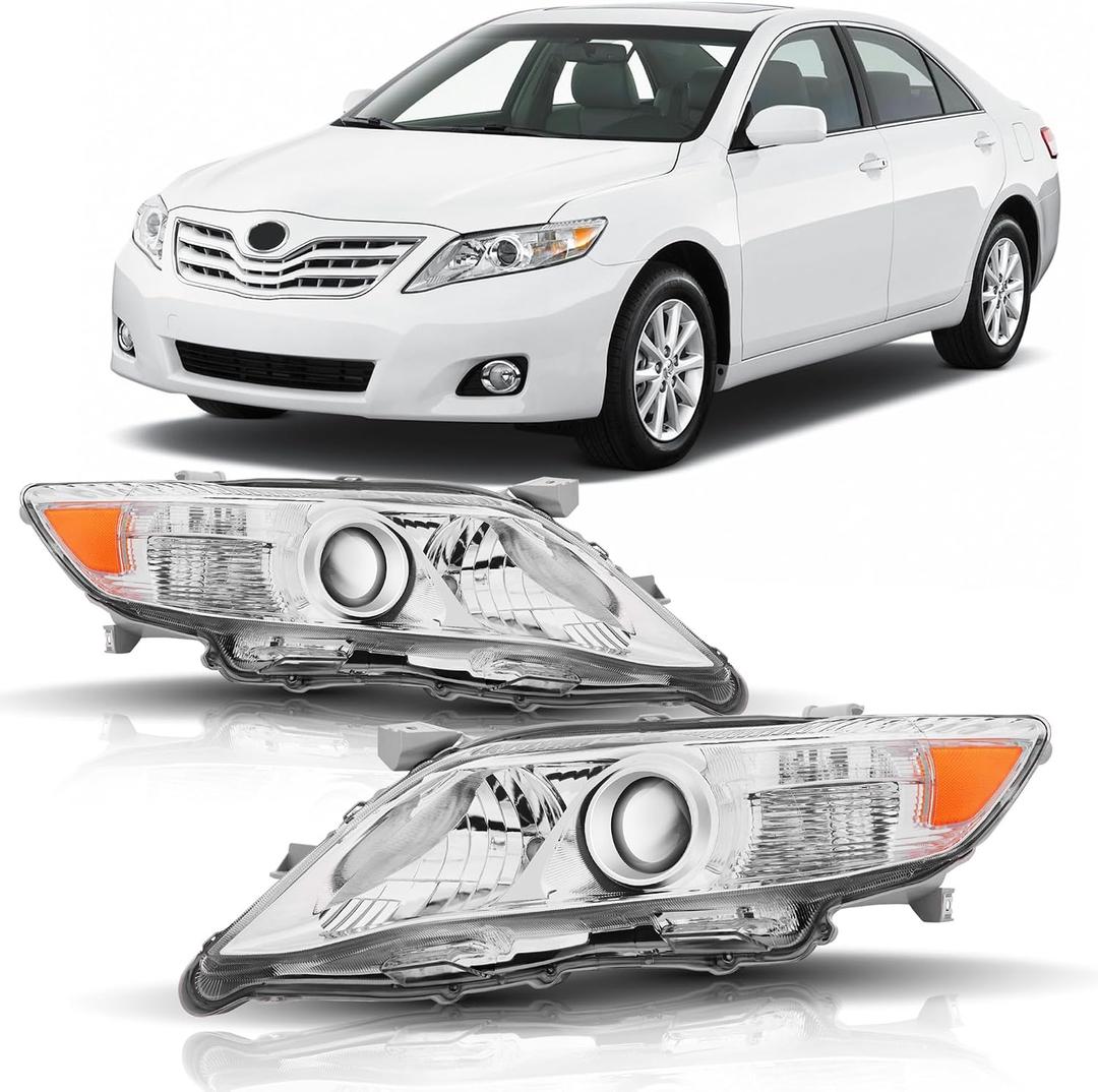 Headlights Assembly Pair Compatible with 2010 2011 Toyota Camry SE/LE/XLE