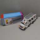 JUKUDAHU 5-in 1 Play Ambulance Toy Vehicle Toddler Truck Toys for 3 4 5 6 7 Year Old Boys - Friction Powered Cars with Light and Sound, Police Car, Fire Truck, Ambulance Car, Birthday Gifts for Kids