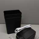 Bathroom Trash Can with Lid, KOEYLE 2 Pack 2.2 Gallon Automatic Touchless Garbage Can, Small Motion Sensor Smart Trash Can, Slim Waterproof Trash Bin for Bedroom, Bathroom, Office, Living Room (Black)