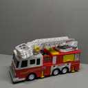Extra Large Toddler Fire Truck Toys for Boys with 33-inch Ladder, Realistic Sirens, Lights & Sprinkler Pump, Big Firetruck Emergency Vehicle, Kids Toys for Age 3, 4, 5, 6, 7, Christmas Birthday Gift