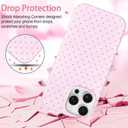 Hython for iPhone 12 Pro Max Case Cute Polka Dot Aesthetic Design Simple Cover 6.7", Thin Slim Anti-Scratch Soft TPU Bumper Shockproof Rubber Protective Phone Cases for Women Girls Girly Boys, Pink