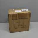 White Bathroom Accessories Set with Small Trash Can 3 Liter/0.8 Gallon,Toothbrush Holder,Soap Dispenser,Vanity Tray,Toilet Brush and Holder White 5PCS