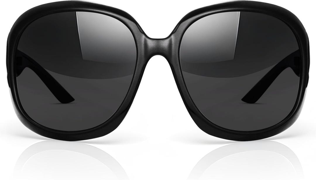 miyya Bug Eye Oversized Polarized Sunglasses Womens, Trendy Retro Sun Glasses for Women 2025, Oversized UV Protection Shades