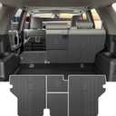 Seat Back Cover for 2010-2024 Toyota 4Runner 5 Seats (No 3rd Seat) All Weather Cargo Liner Rear Backrest Protector Mats Accessories